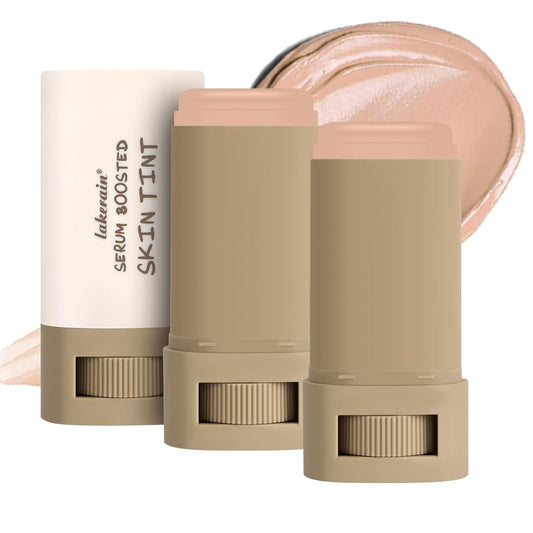 2PCS Foundation Stick Beauty Balm Serum Boosted Skin Tint, Solid Tinted Moisturizing Serum Contour Stick, Natural Fit, Moisturizing ＆ Concealing Foundation Sticks (#05)-FemmiqueWomen