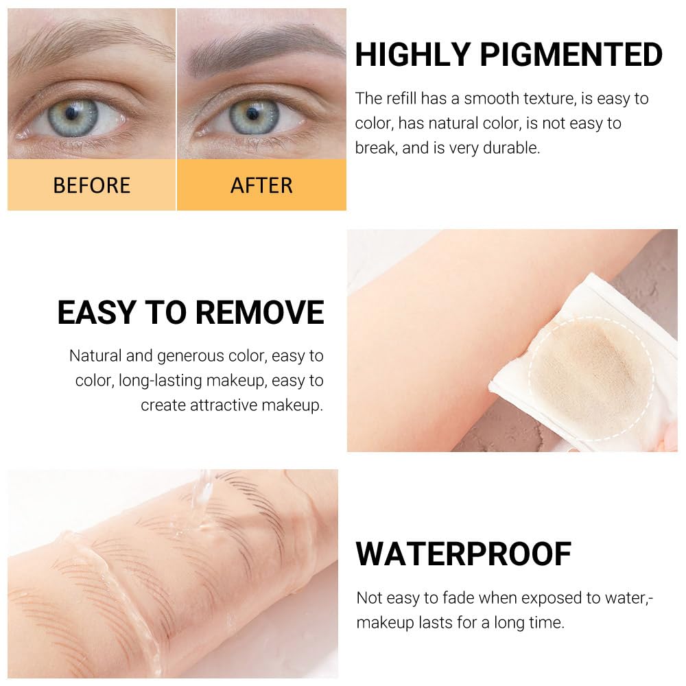 12Pcs Eyebrow Pencils for Women, Wooden Hard-Core Dark Brown Eyebrow and Eyeliner Pencil, Long Lasting Waterproof and Sweat-Proof,Beginner Makeup Brow Pencil,Create a Natural Eye Brow Makeup-FemmiqueWomen