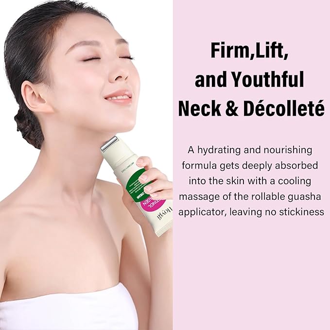 Retinol Collagen Lifting Neck Cream,Anti Aging Face and Neck Cream for Reduce Wrinkles and Hydrating & Lifting Neck,For Face, Neck, Décolleté Wrinkle Care, 1.76 oz.-FemmiqueWomen