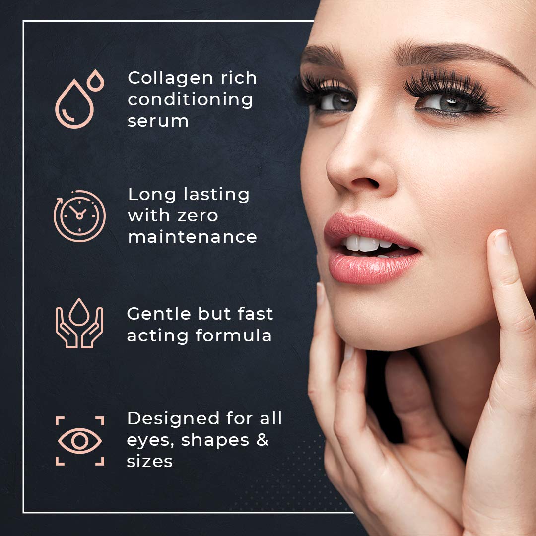 2 in 1 Lash Lift Kit and Brow Lamination Kit | Instant Perming, Lifting & Curling for Eyelashes & Eyebrows | Professional Salon Results Lasting 6-8 Weeks | Includes Glue & Supplies for 5+ Treatments-FemmiqueWomen