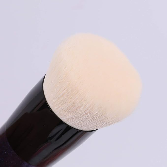 ENERGY Foundation Makeup Brush With Brush Clean Flat Top Kabuki for Face - Perfect For Blending Liquid, Cream or Flawless Powder Cosmetics - Buffing, Stippling, Concealer - Premium Quality Synthetic Dense Bristles-FemmiqueWomen