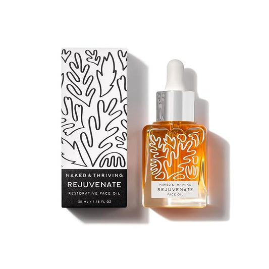 Naked & Thriving Rejuvenate Restorative Face Oil | Organic, Vegan, & Naturally-Derived Skin Care | Reduce the Look of Wrinkles and Moisturize Skin (1.18 oz/35 mL)-FemmiqueWomen