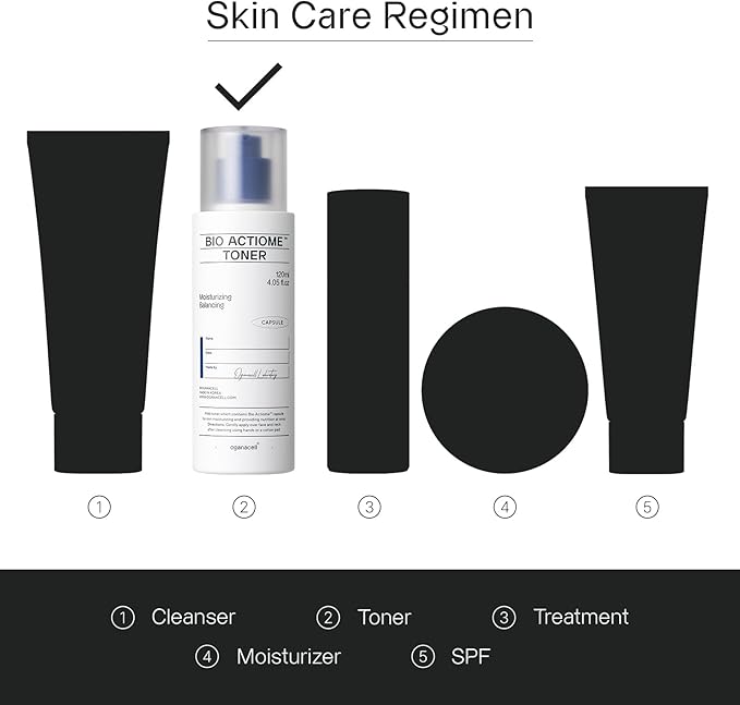 Oganacell Bio Actiome Toner with Kombucha and Probiotics | Boosts Radiance and Corrects Dark Spots | Alcohol-Free Essence for All Skin Types, Dull Complexion | 4.05 fl.oz-FemmiqueWomen