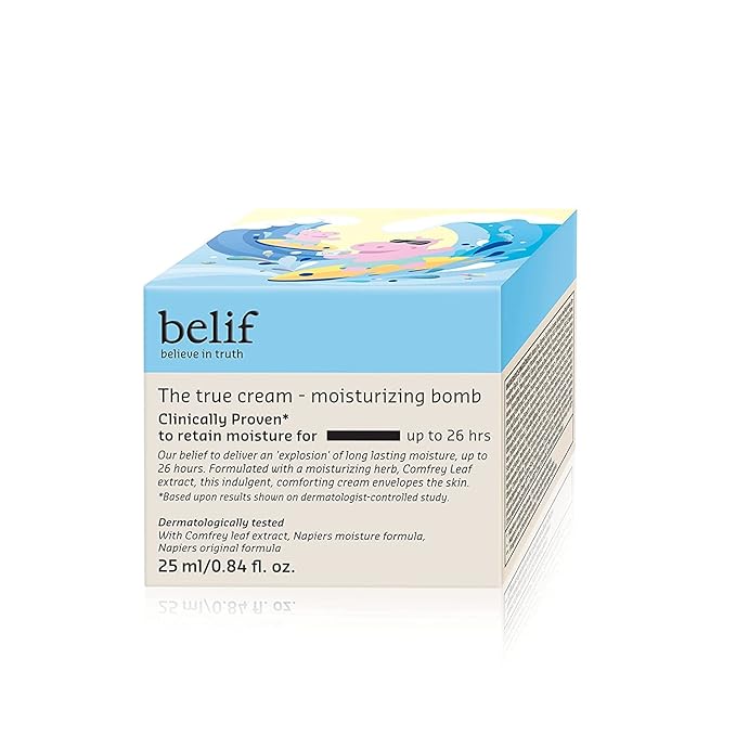 belif The True Cream Moisturizing Bomb with Oak Husk and Vitamin B | Moisturizer | Good for Dry Skin, Dryness Dullness, and Uneven Texture |For Normal, Dry Skin Types-FemmiqueWomen