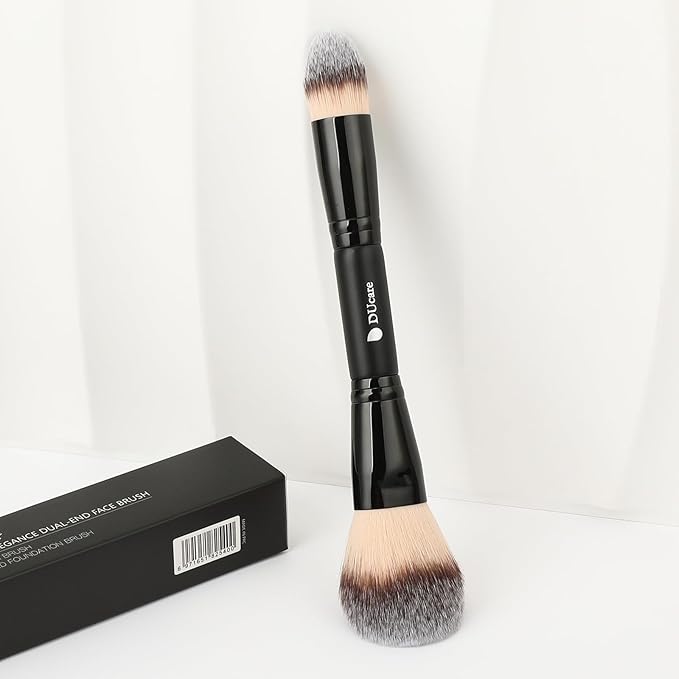 DUcare Powder Brush Foundation Brushes Double Ended Blush Setting Brush for Rounded Taperd Liquid, Cream, Powder,Blending, Buffing-FemmiqueWomen