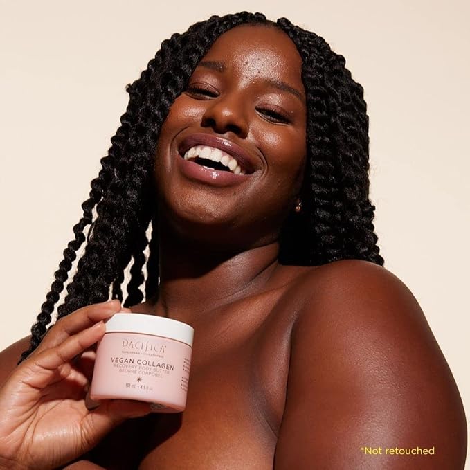Pacifica Beauty | Vegan Collagen Body Butter | Hydrating, Nourishing, Moisturizer | Long-Lasting Hydration | Cream Lotion for Dry Skin | Light Floral Scent | Paraben Free | Vegan + Cruelty Free-FemmiqueWomen