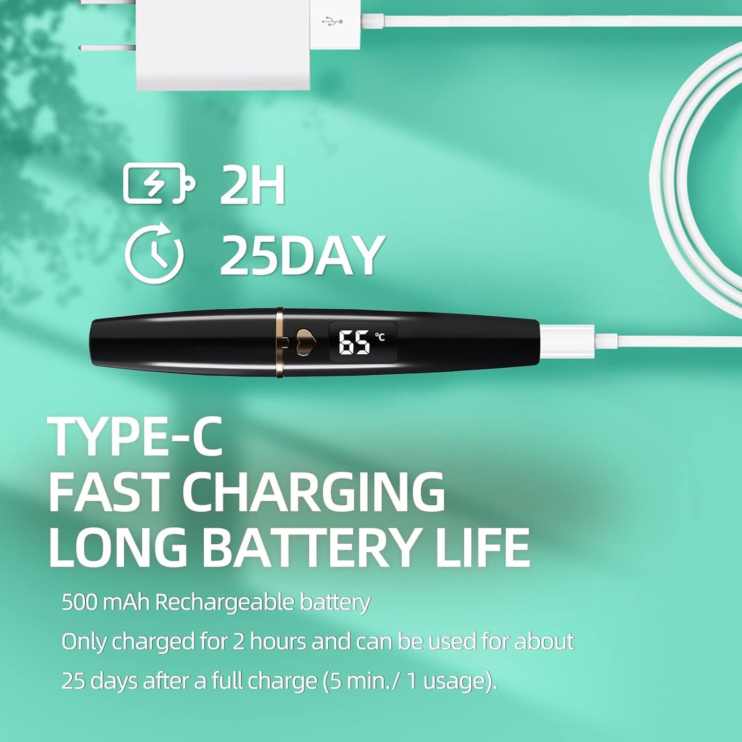 ZAPAL Heated Eyeash Curler, S600 Rechargeable Heated lash Curler, Intelligent Power Off Electric Eyelash Curler Heated Quickly 24 Hs Lasting Natural Makeup for Woman (Jet Black/Gold, X8-132mm)-FemmiqueWomen