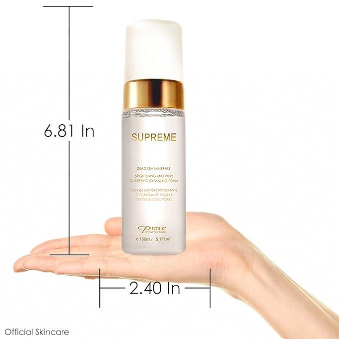 Premier Dead Sea Supreme Brightening & Pore Clarifying Cleansing Foam 5.1 Fl oz-FemmiqueWomen