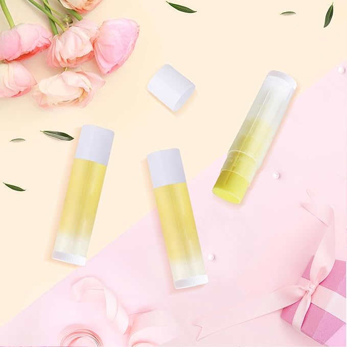100 Pcs 5.5ml Bulk Empty Lip Balm Tubes Refillable Plastic Lip Gloss Container Travel Lipstick Tubes Chapstick Tubes Holder For DIY Homemade Lip Balm (clear)-FemmiqueWomen