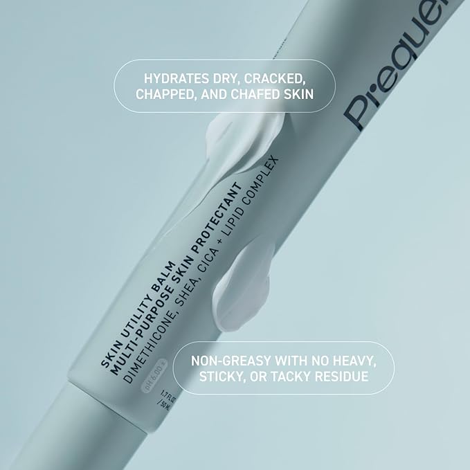 Skin Utility Balm. Advanced Occlusive Face Cream for Dry Skin, Moisturizer for Sensitive Skin. Thick Non-Comedogenic Barrier Protection with Dimethicone and Shea Butter. 1.7oz Tube-FemmiqueWomen