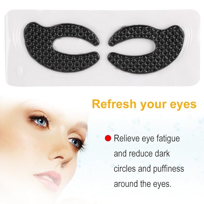 20 Pairs Eye Hyaluronic Acid Eyes Patches for Dark Circle, Puffy Eyes, Wrinkles, Eye Bags, Puffiness Bamboo Charcoal Eye Skin Care Pads Anti-aging-FemmiqueWomen