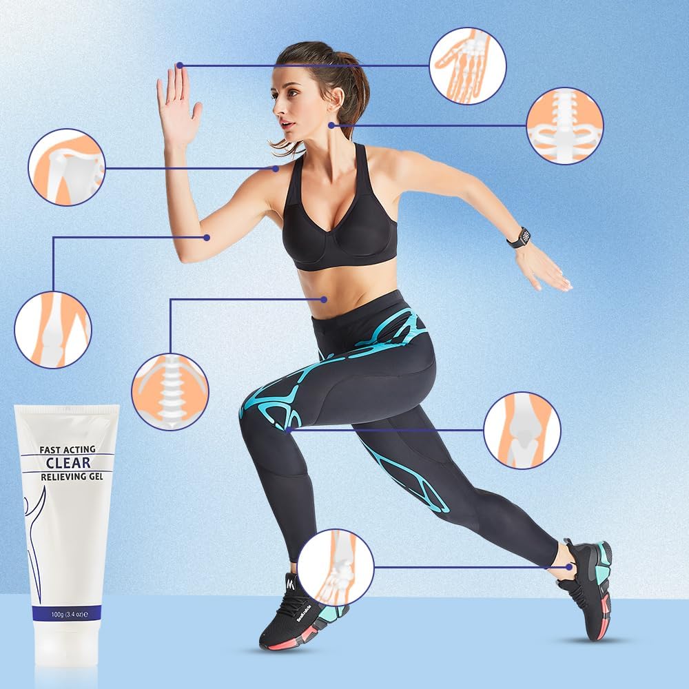 Soothing Cooling Gel 100g, Relieving Body, Pain Relieving, Sports Soothing Cooling Gel Body Care Lotions, Fast Absorbing for Women and Men-FemmiqueWomen