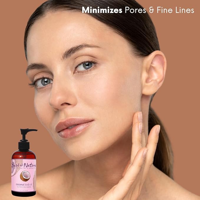 Best of Nature 100% Pure Fractionated Coconut Oil - Liquid MCT Massage & Body Oil, Unscented Moisturizer for Hair, Skin, Face, Aromatherapy Carrier for Essential Oils, 5 Gallon Pail (640 fl oz)-FemmiqueWomen