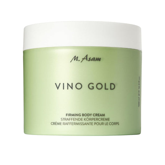M. Asam VINO GOLD Firming Body Cream (16.9 Fl Oz)- anti-aging body care for smooth skin, lotion for women with aloe vera, cocoa butter, caffeine, vitamin E & vitamin B3, vegan personal skin care.-FemmiqueWomen
