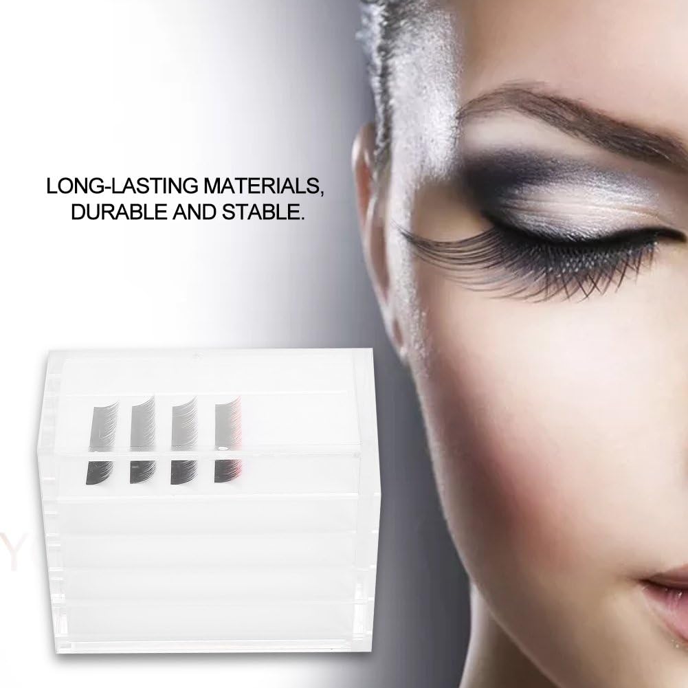 Acrylic Cosmetic Storage Makeup Organizer Clear Eyelash Storage Box Eyelashes Glue Pallet Holders 5 Layers Grafting Eyelash Extension Tool-FemmiqueWomen