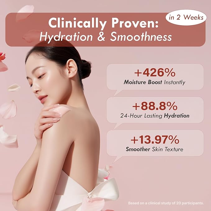 Korean Red Bean Body Lotion for Women - 24-Hour Hydrating Moisturizer for Dry Skin with Peptides & Hyaluronic Acid for Smooth Sensitive Skin - Vegan & Cruelty-Free - 8.45 fl oz-FemmiqueWomen