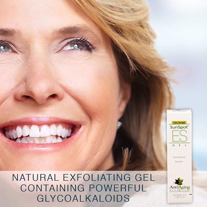 Lane Innovative - SunSpot ES, Natural Exfoliating Gel, Skin Rejuvenating Ingredients, Including Aloe Vera and Tea Tree Oil (0.5 Ounce, Pack of 2)-FemmiqueWomen