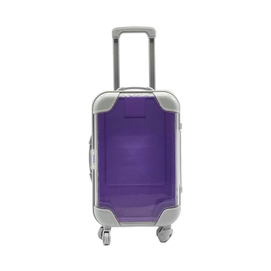 False Eyelash Storage Box, Portable Travel Organizer Mini Luggage False Eyelash Tray Makeup Tool (PURPLE)-FemmiqueWomen