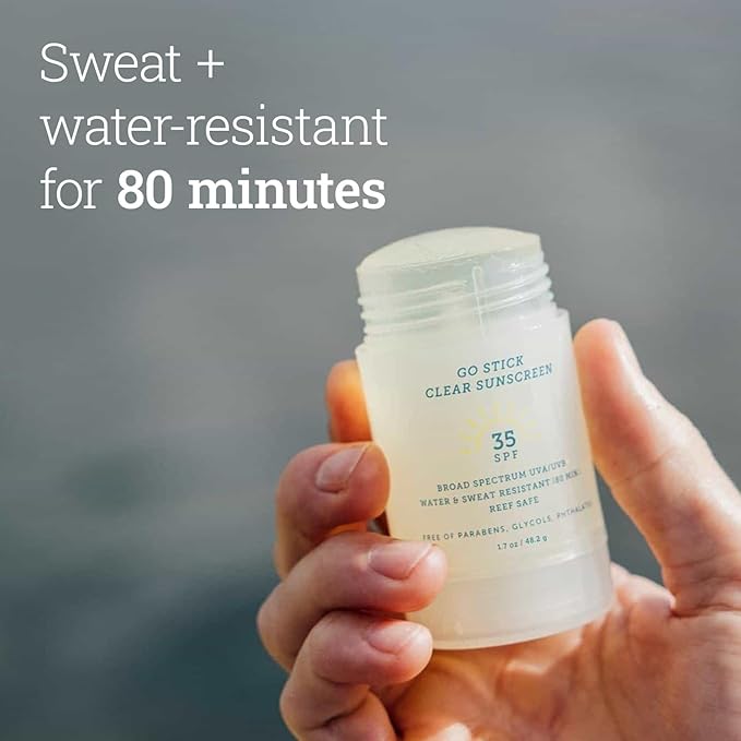 Oars + Alps Go Stick Clear SPF 35 Face Sunscreen, Skin Care Infused with Vitamin E and Antioxidants, Water and Sweat Resistant, TSA Friendly, 1.7 Oz, 1 Pack-FemmiqueWomen