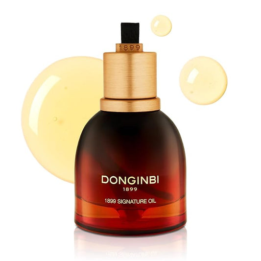 Donginbi 1899 Signature Oil - Skin Barrier Repair & Firming Face Oil for Women, Jojoba Seed Oil & Sweet Almond Oil for Sensitive Skin, Korean Red Ginseng Skin Care, 0.88 floz / 25ml-FemmiqueWomen