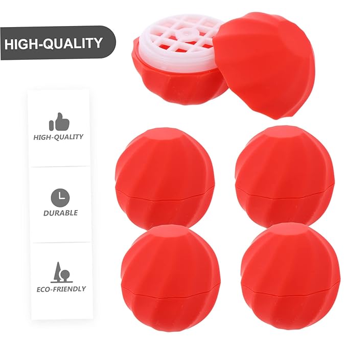 10pcs Box Spherical Lipstick Case Bulk Lip Balm Lipgloss Lip Gloss Round Ball Containers Lip Balm Containers Lip Balm Sphere Container Empty Lip Balm Sphere Lip Balm Bottles Red-FemmiqueWomen