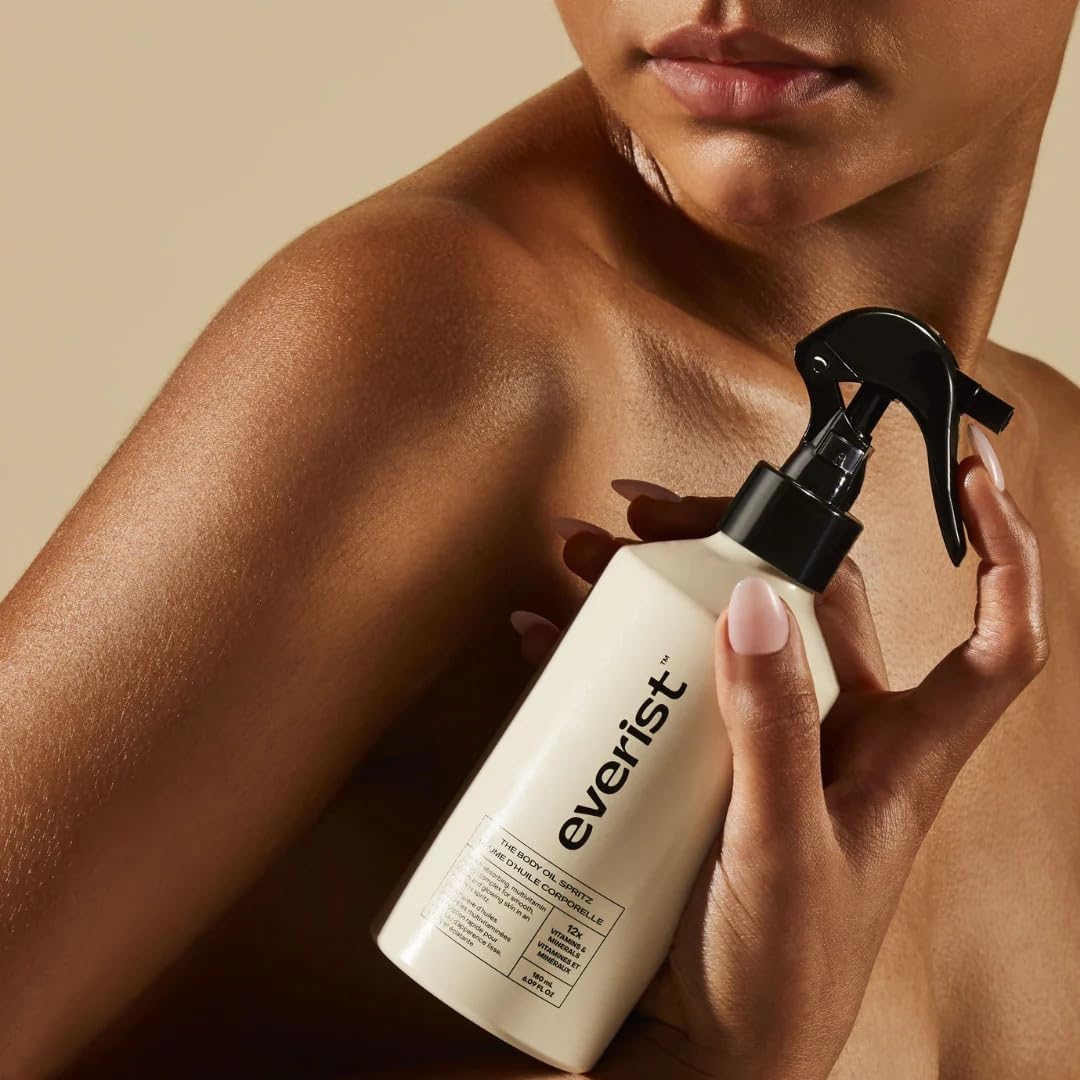 The Exfoliating Body Ritual Set, 3.4 fl. oz Exfoliating Body Wash Concentrate, 6.09 fl. oz Body Oil Spritz & Konjac Sponge in Jute Travel Bag, Cleansing & Hydrating For All Skin Types-FemmiqueWomen