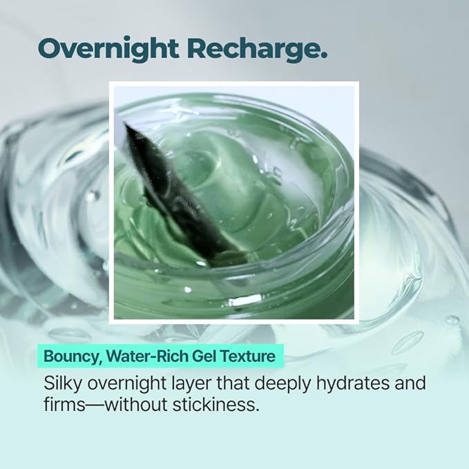 IsNtree Gim PDRN Deep Sleep Mask 80ml, 2.7 fl oz | Korean SEAWEED Skincare Sleeping Mask gel | Night Cream | Facial Mask | Overnight Gel mask for Hydration & Skin Bounce-FemmiqueWomen