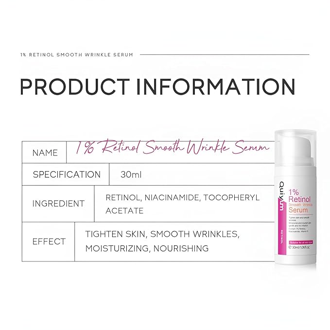 1% Retinol Serum for Face, Facial Serums for Anti Aging with Retinol, Niacinamide & Vitamin E for Fine Lines, Wrinkles & Dark Spots, Daily Skincare to Smooth & Firm Skin, 1.06 fl. oz, Pack of 2-FemmiqueWomen