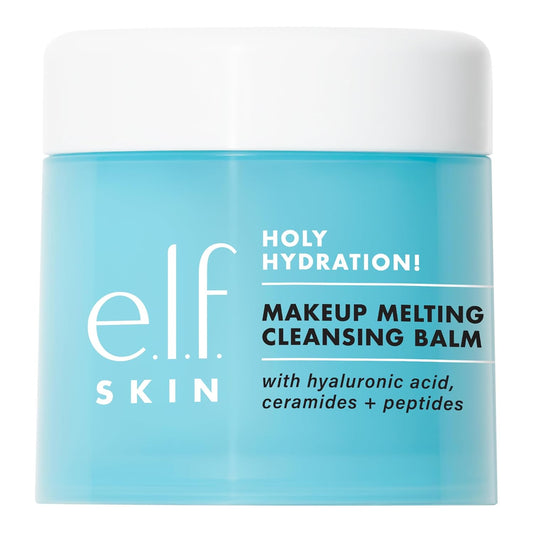 e.l.f. SKIN Holy Hydration! Makeup Melting Cleansing Balm, Face Cleanser & Makeup Remover, Infused with Hyaluronic Acid to Hydrate Skin-FemmiqueWomen
