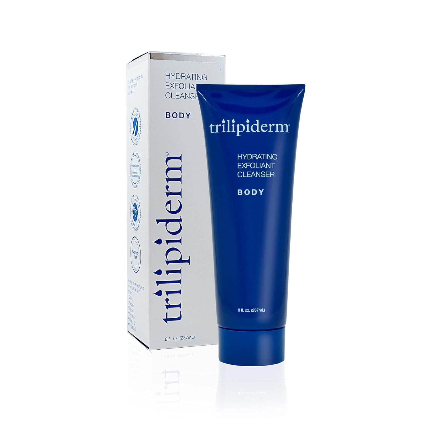 Trilipiderm Hydrating Exfoliant Cleanser – 3-in-1 Body Wash, Scrub, and Hydrator, 8 Ounce Tube-FemmiqueWomen
