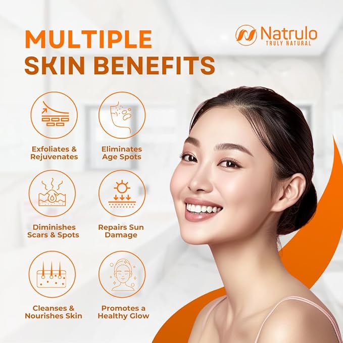 Natrulo Turmeric Face Wash, 4oz Clear Skin Liquid Soap – 100% Natural Anti Aging Exfoliating Turmeric Facial Cleanser for Fading Spots, Clearing Acne Scars, Age Spots, Sun Damage, Discoloration-FemmiqueWomen
