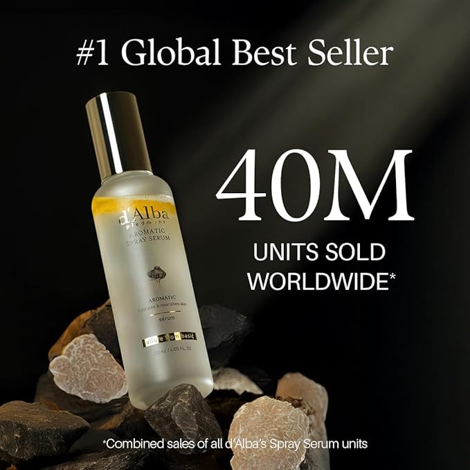 d'alba Piedmont Italian White Truffle First Aromatic Spray Serum, Fragrant VEGAN Glowy Antioxidant Face Mist, Deep Hydration Skin Firmness, Korean Skin Care (4.05 fl.oz)-FemmiqueWomen