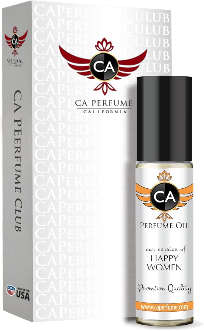 CA Perfume Impression of Happy Women Fragrance Body Oil Dupes Attar Roll-On 0.3 Fl Oz/10ml-FemmiqueWomen