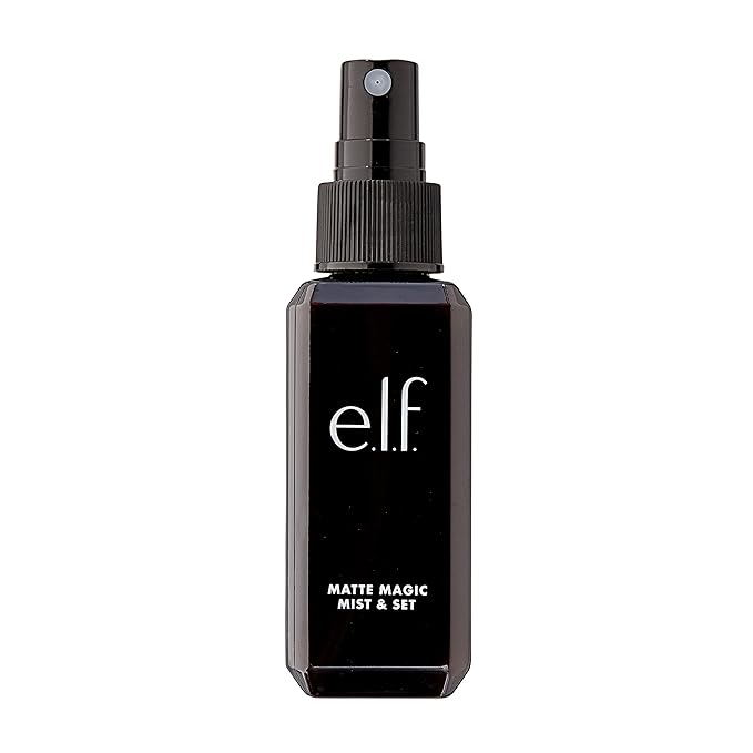 e.l.f. Matte Magic Mist & Set - Small, Lightweight, Long Lasting, Mattifying, Revitalizes, Controls Shine, Refreshes, Hydrates, All-Day Wear, 2.0 Fl Oz-FemmiqueWomen