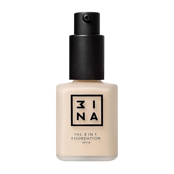 3INA The 3-In-1 Foundation 211 - Vegan Formula - Combination Of Primer, Concealer And Foundation - Medium Coverage - Natural Finish - Perfect For Covering Lines And Blemishes - Long Lasting - 1.01 Oz-FemmiqueWomen