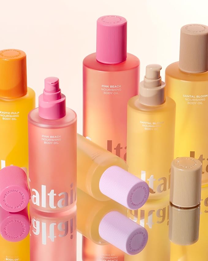 Saltair Body Oil. Jumbo Size Santal Bloom After Shower and Bath Oil Moisturizer for Women and Men. Botanical, Non-Greasy, and Well-Absorbing Lotion for Hydrating Dry Skin. 10oz Bottle-FemmiqueWomen