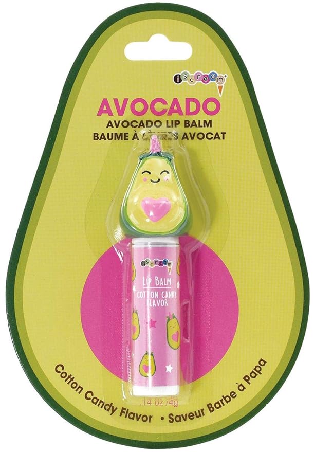 iscream Kawaii Avocado Shaped Cotton Candy Scented Lip Balm-FemmiqueWomen