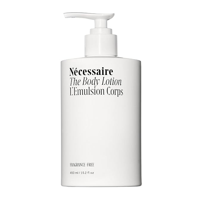 Nécessaire The Body Lotion with Pump. Fragrance-Free. Multi-Peptide Firming Lotion to Moisturize, Firm, Strengthen. 2.5% Niacinamide, Vitamin C/E + Omega 6/9. 450ml / 15.2 fl oz-FemmiqueWomen