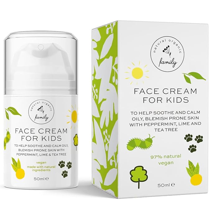 Face Moisturizer with Hyaluronic Acid Face Cream for Kids - Facial Cream & Gentle Moisturizer with Strawberry Extract & Vitamin E - Daily Facial Cream Moisturizer for Dry & Sensitive Skin 50ml-FemmiqueWomen