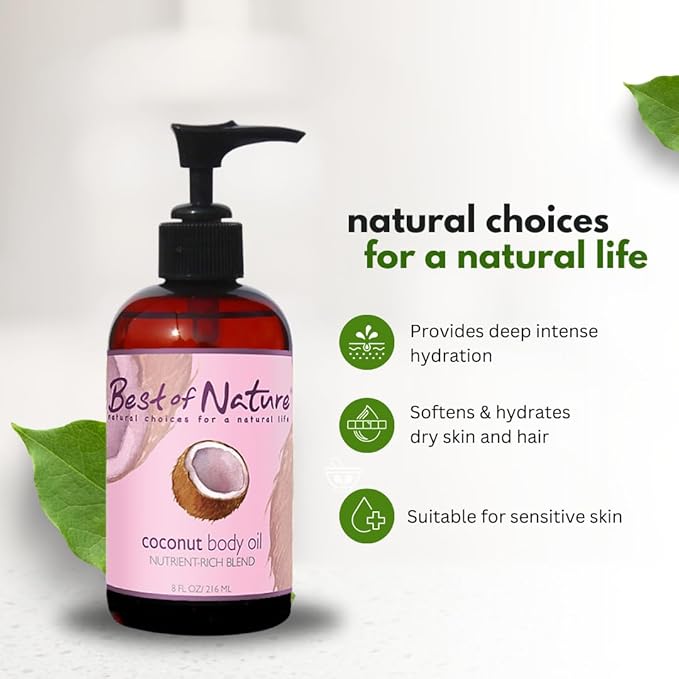 Best of Nature 100% Pure Fractionated Coconut Oil - Liquid MCT Massage & Body Oil, Unscented Moisturizer for Hair, Skin, Face, Aromatherapy Carrier for Essential Oils, 5 Gallon Pail (640 fl oz)-FemmiqueWomen