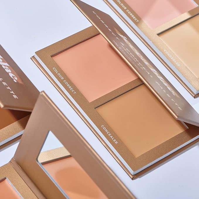 Jecca Blac Correct and Conceal Medium Coverage Palette, Lightweight Long Lasting Formula, Medium To Full Coverage, Gender Neutral and LGBTIQA+ Inclusive Make Up, Light 1.0, 12g-FemmiqueWomen