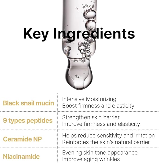 Farmstay Black Snail & Peptide 9 Perfect Toner, Snail Mucin Toner for Elastic & Glow Skin, Moisturizing & Anti-Aging, Smooths & Refine Skin Texutre, Korean Skin Care, for Women & Men, 4.05 Fl. Oz-FemmiqueWomen