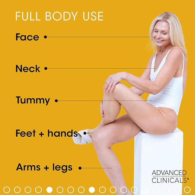 Advanced Clinicals Retinol Body Lotion Moisturizer Face Lotion & Body Cream | Crepey Skin Care Treatment Targets Look Of Crepe Skin, Wrinkles, Sagging Skin, & Sun Damaged Skin, 16 Oz-FemmiqueWomen