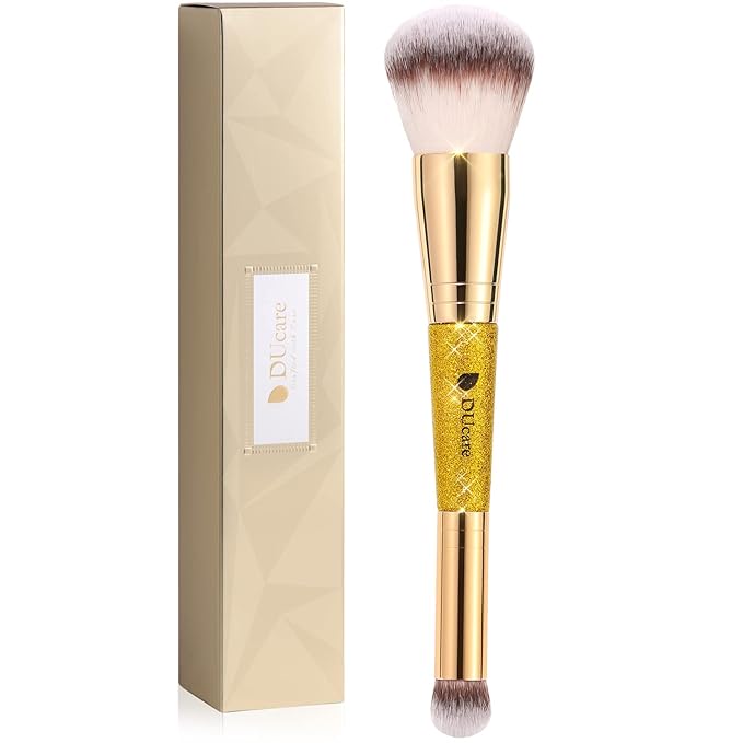 DUcare Powder Concealer Brush Foundation Makeup Brushes Double Ended Perfect for Rounded Taperd Liquid, Cream, Powder,Blending, Buffing-FemmiqueWomen