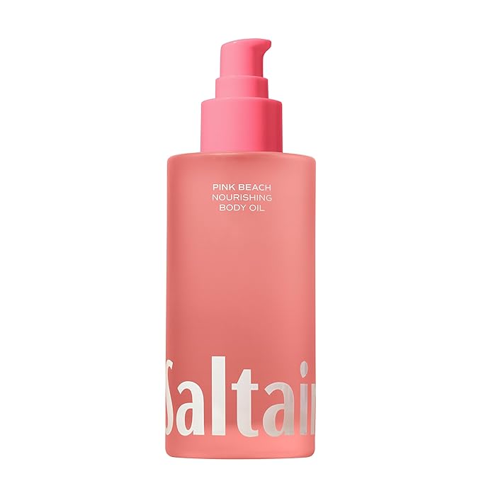 Saltair Body Oil. Luxurious Pink Beach After Shower and Bath Oil Moisturizer for Women. Botanical, Non-Greasy, and Well-Absorbing Lotion for Hydrating Dry Skin. 4oz Pump Bottle-FemmiqueWomen