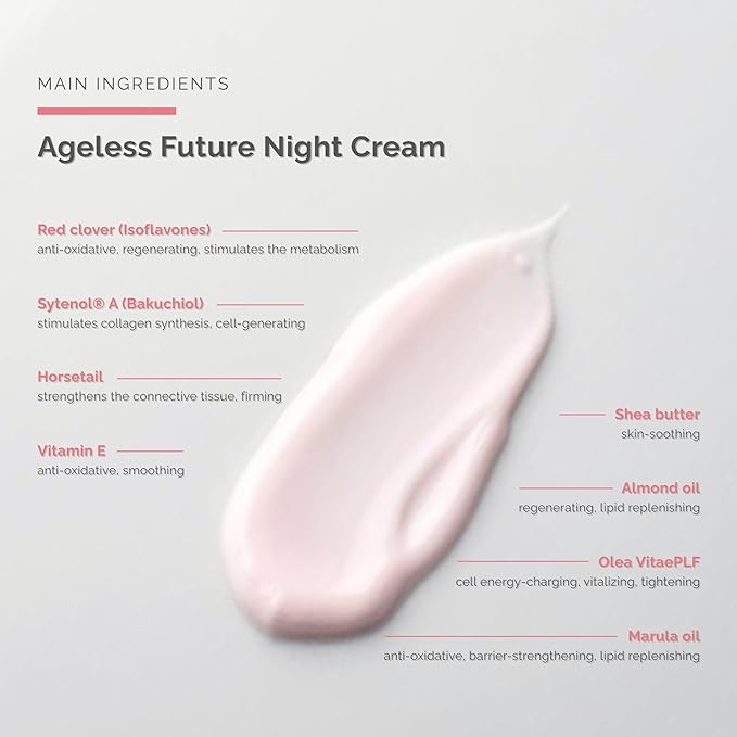 Ageless Future Night Cream (1.7 fl oz) - Skin Improving Anti-Aging Night Care – Regenerating Night Cream - with Vitamin A - Skin Care - Dr. Schrammek-FemmiqueWomen