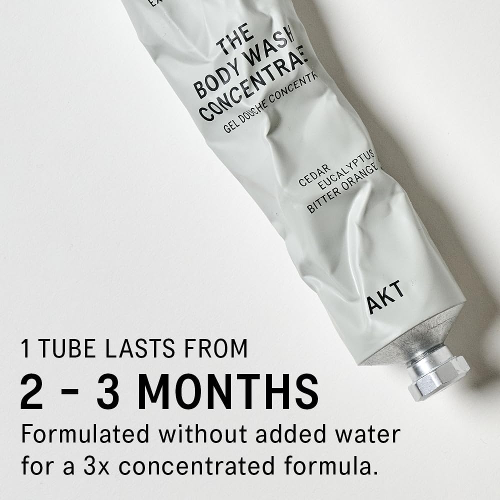 AKT The Body Wash Concentrate 3.4 Fl Oz, Natural Shower Gel with Skin-Balancing Prebiotics, Body Wash Women & Men, with Olive Squalane & Vitamin E, Sc.02 After Thunder, All Genders-FemmiqueWomen