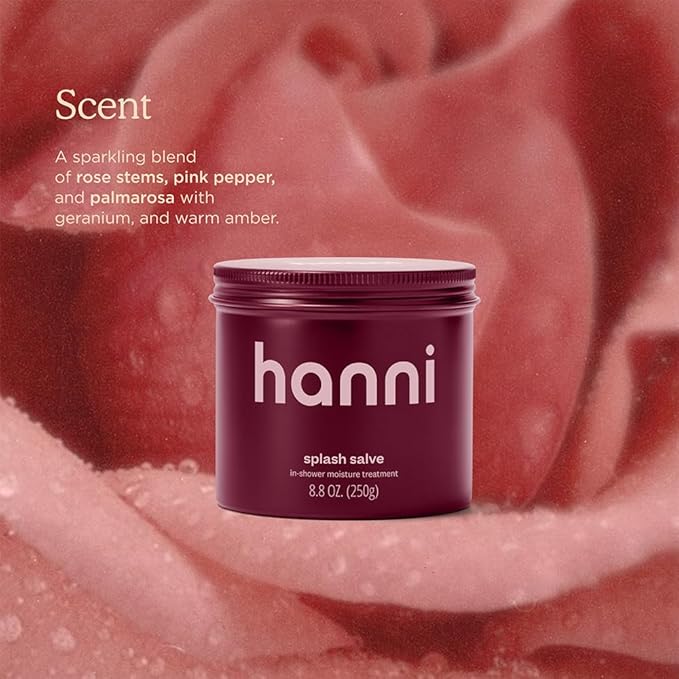 HANNI Splash Salve Body Mask, In-Shower Moisturizer with Coconut, Jojoba, Shea Butter & Glycerin, Deep Conditioning for All Skin Types, 250 mL / 8.8 oz-FemmiqueWomen