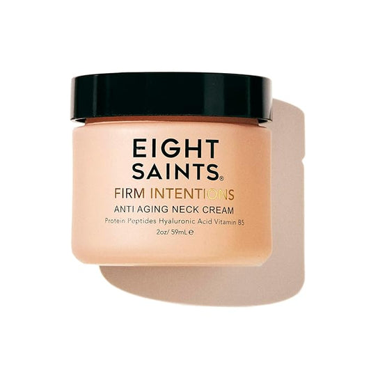 Eight Saints Firm Intentions Anti Aging Neck Cream, Natural & Organic, For Firming Skin and Reducing Wrinkles, 2 Ounces-FemmiqueWomen