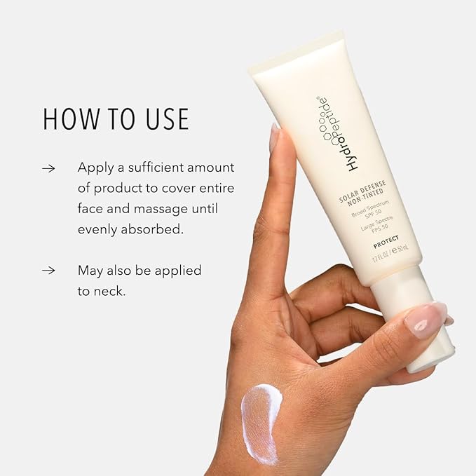 HydroPeptide Solar Defense Face Sunscreen, SPF 50 Broad Spectrum, Non-Tinted, Moisturizer & Antioxidant Rich, 1.7 Ounce-FemmiqueWomen